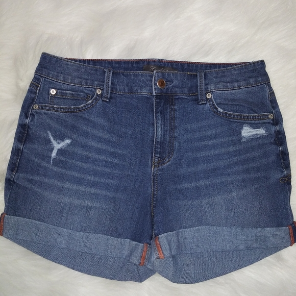Level 99 Pants - Level 99 Cuffed Denim Megan Shorts